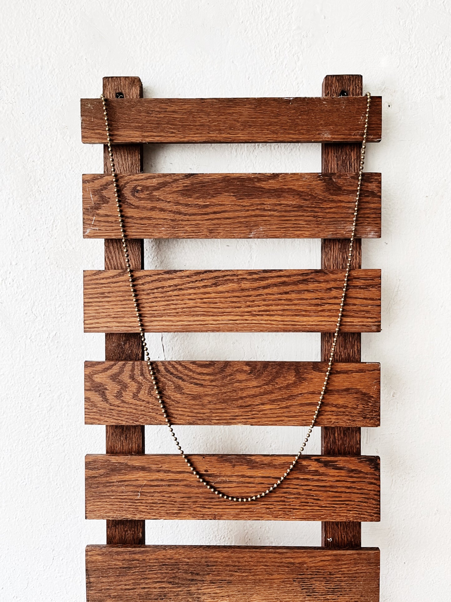 Vintage Oak Hanging Rack