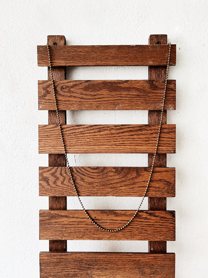 Vintage Oak Hanging Rack