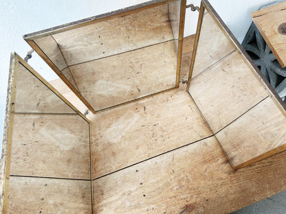 Mid Century Trifold Mirror