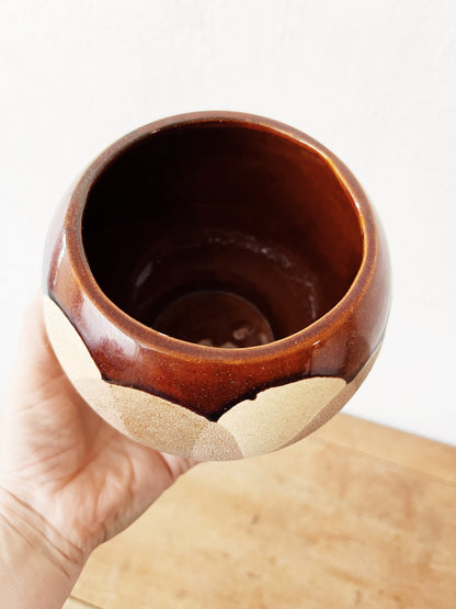 Vintage Lava Glazed Planter