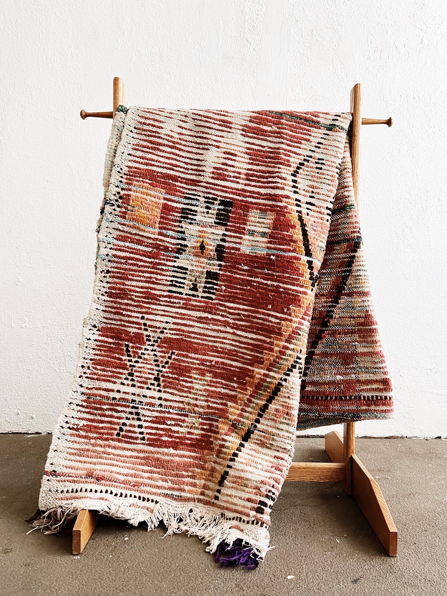 Vintage Wood Textile Rack