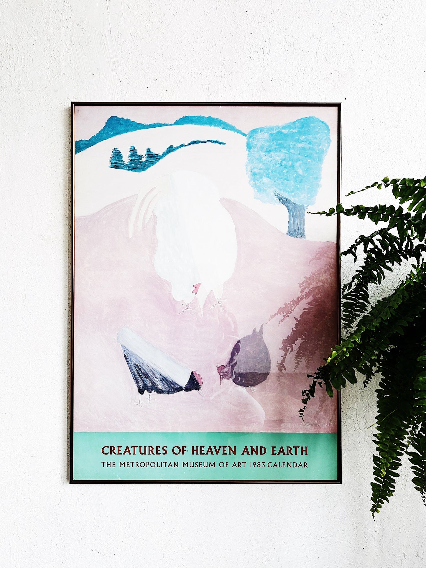 Vintage Milton Avery Framed Gallery Poster