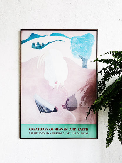Vintage Milton Avery Framed Gallery Poster