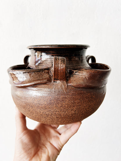 Vintage Hanging Stoneware Planter