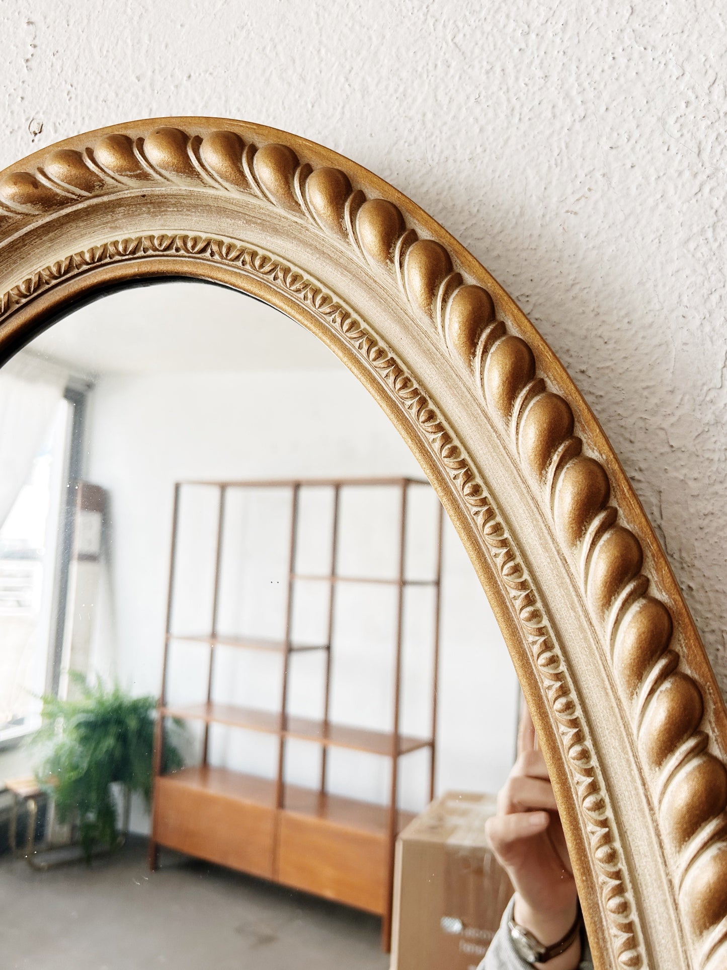 Vintage Large Oval Mirror