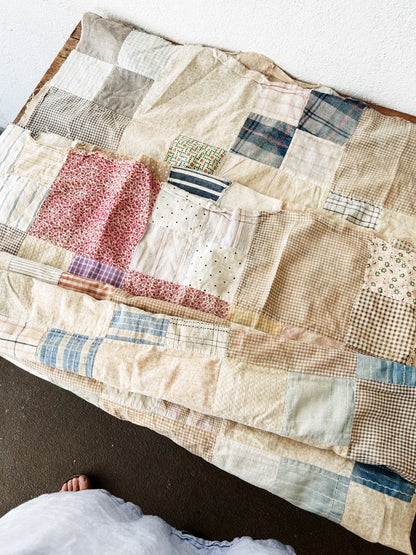 Antique Cotton Quilt Top