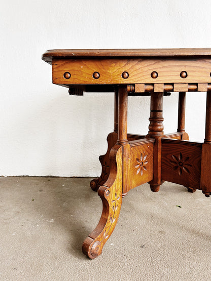 Early 1900’s Eastlake Parlor Table