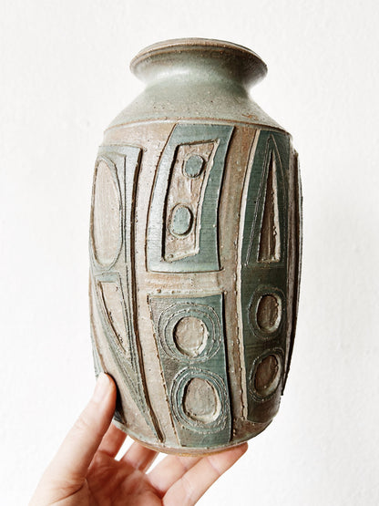 1970’s Studio Pottery Vase Signed