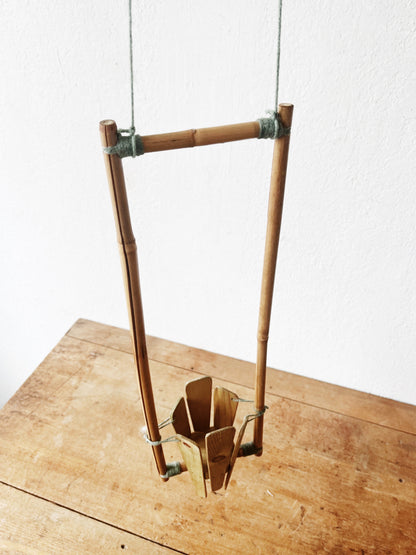 Pretty Bamboo Hanging Planter
