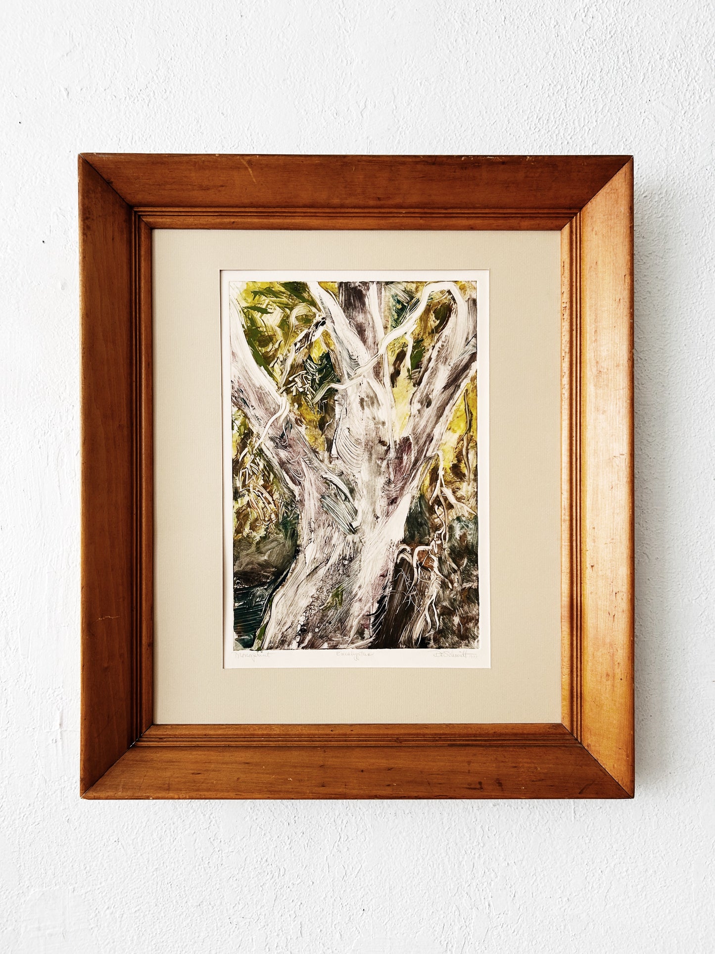 Vintage Dale Schmidt Monoprint ‘Eucalyptus’