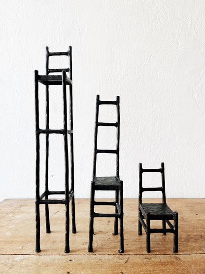 Cast Iron Chair Sculpture