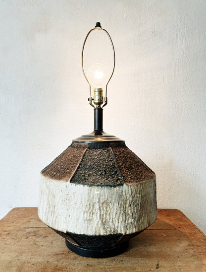 Large 1970s Brutalist Lamp