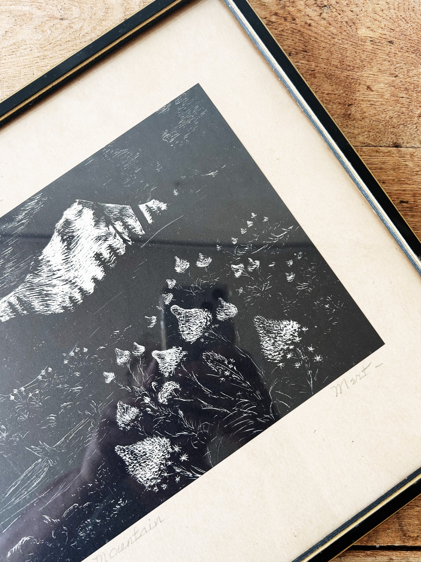 Antique Landscape Etching