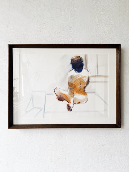 Original Figural Mixed Media Painting
