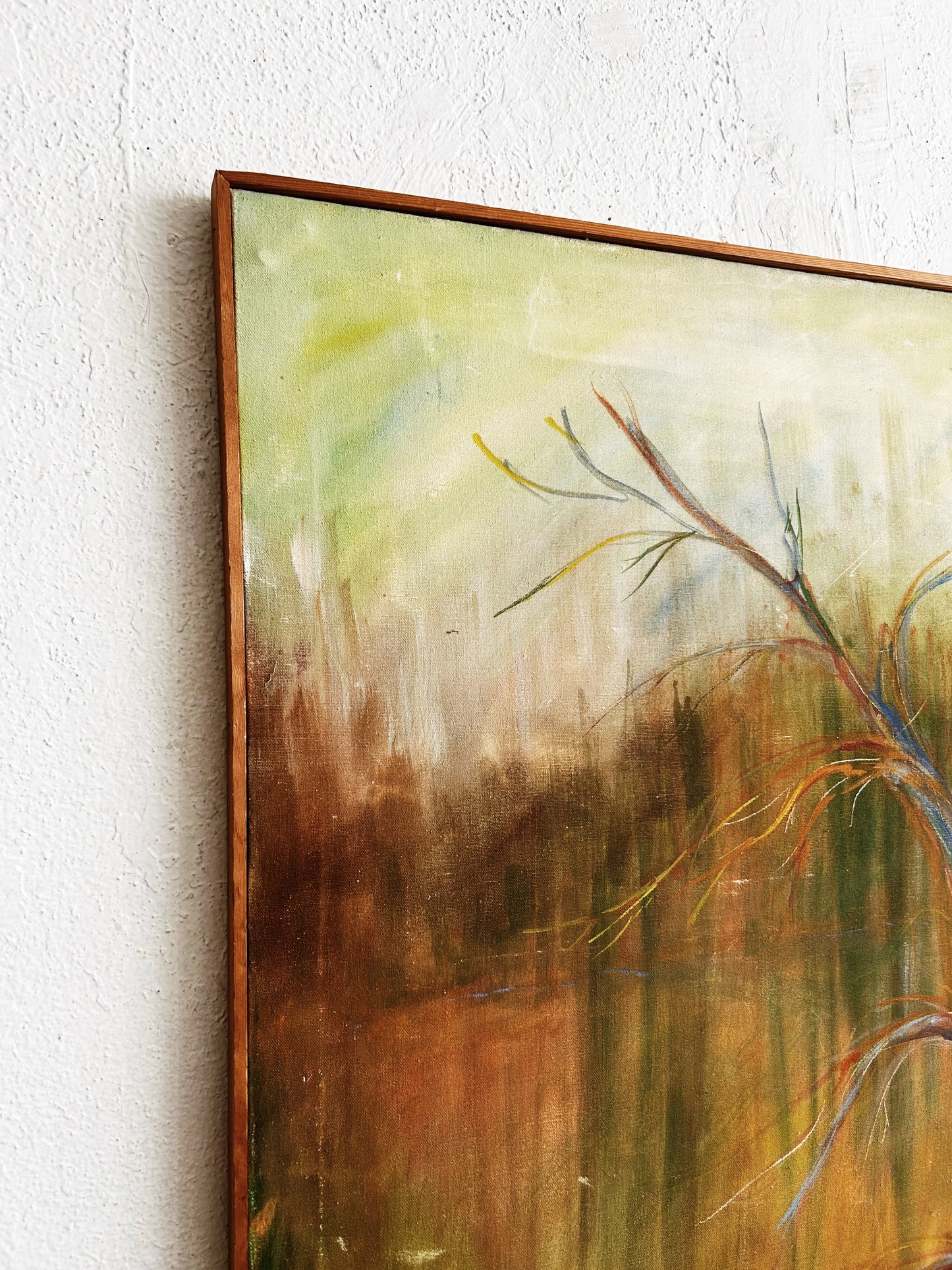 Large Vintage Abstract Painting