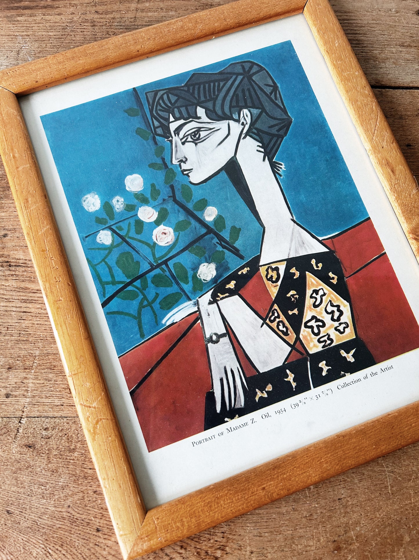 Vintage Framed Picasso Book Plate