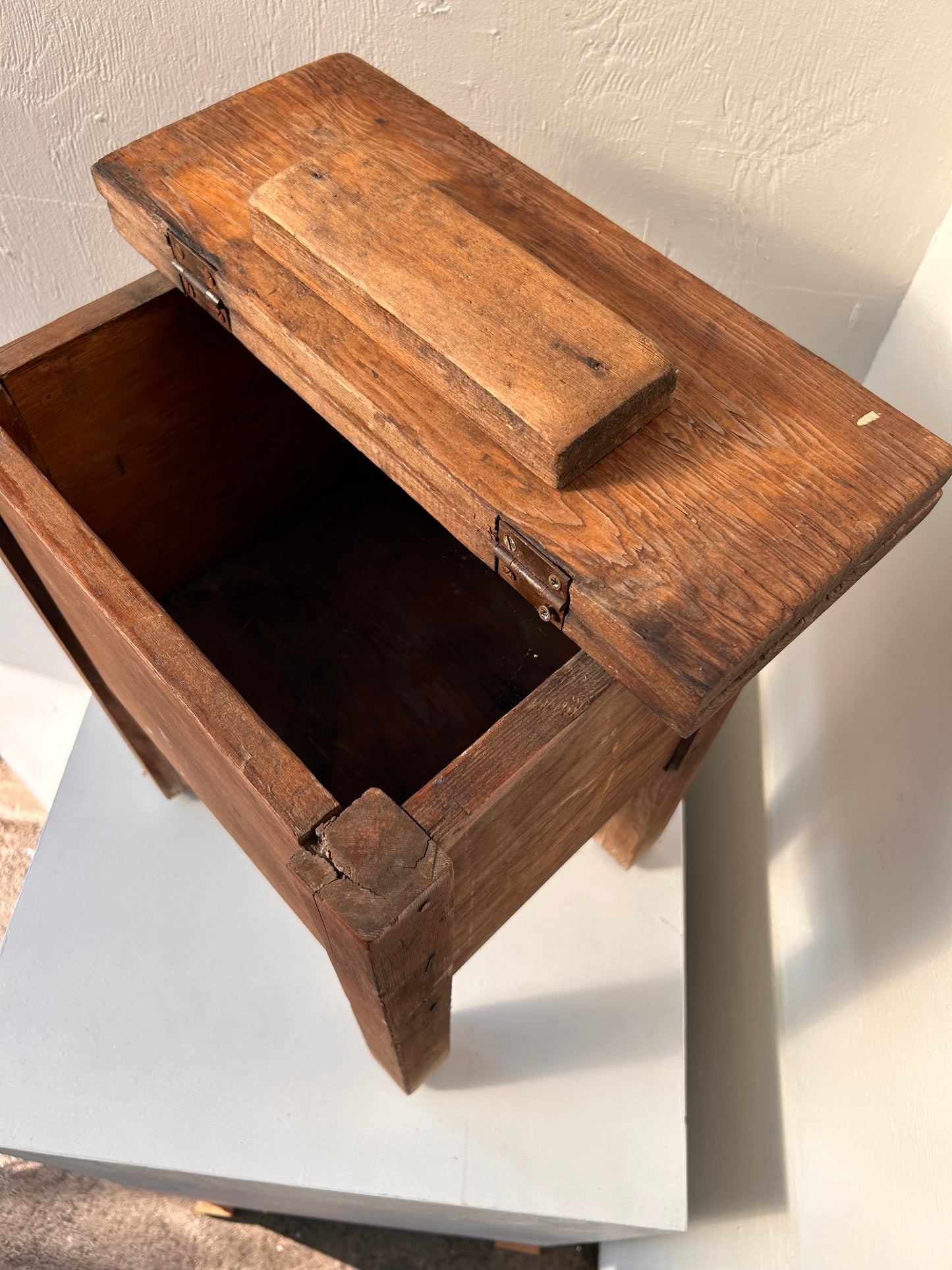 Primitive Shoeshine Box