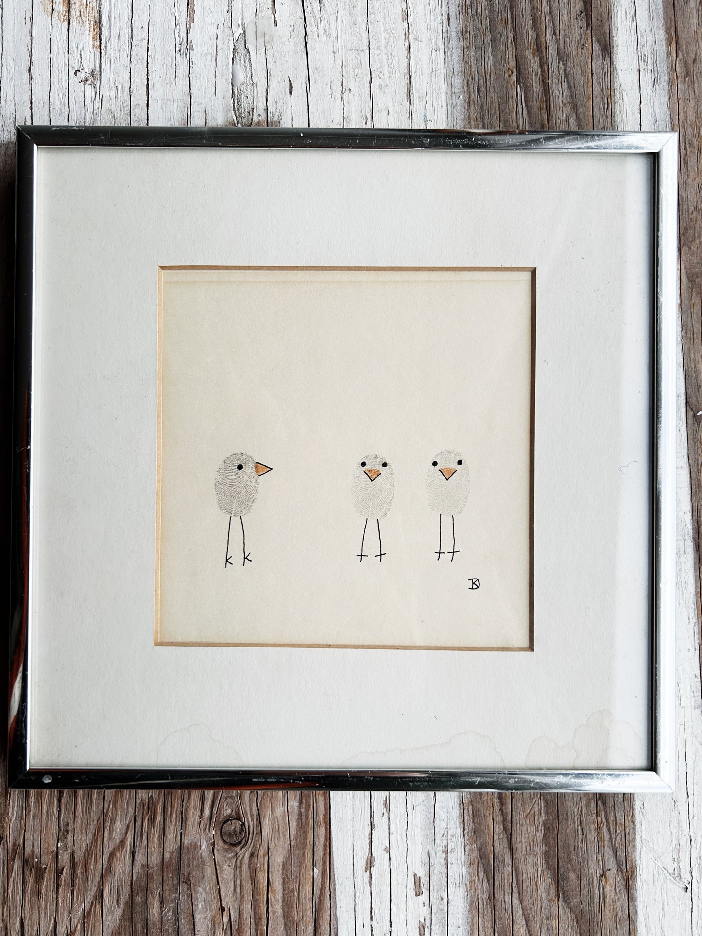 Vintage Framed Kate Denison Pen and Ink Drawing Signed