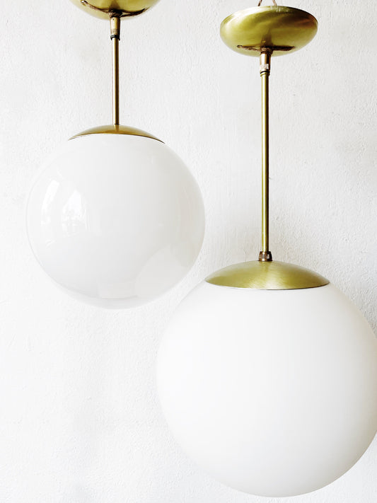 Mid Century Globe Pendant Light