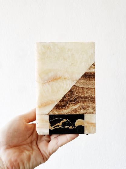 Modernist Onyx Bookends