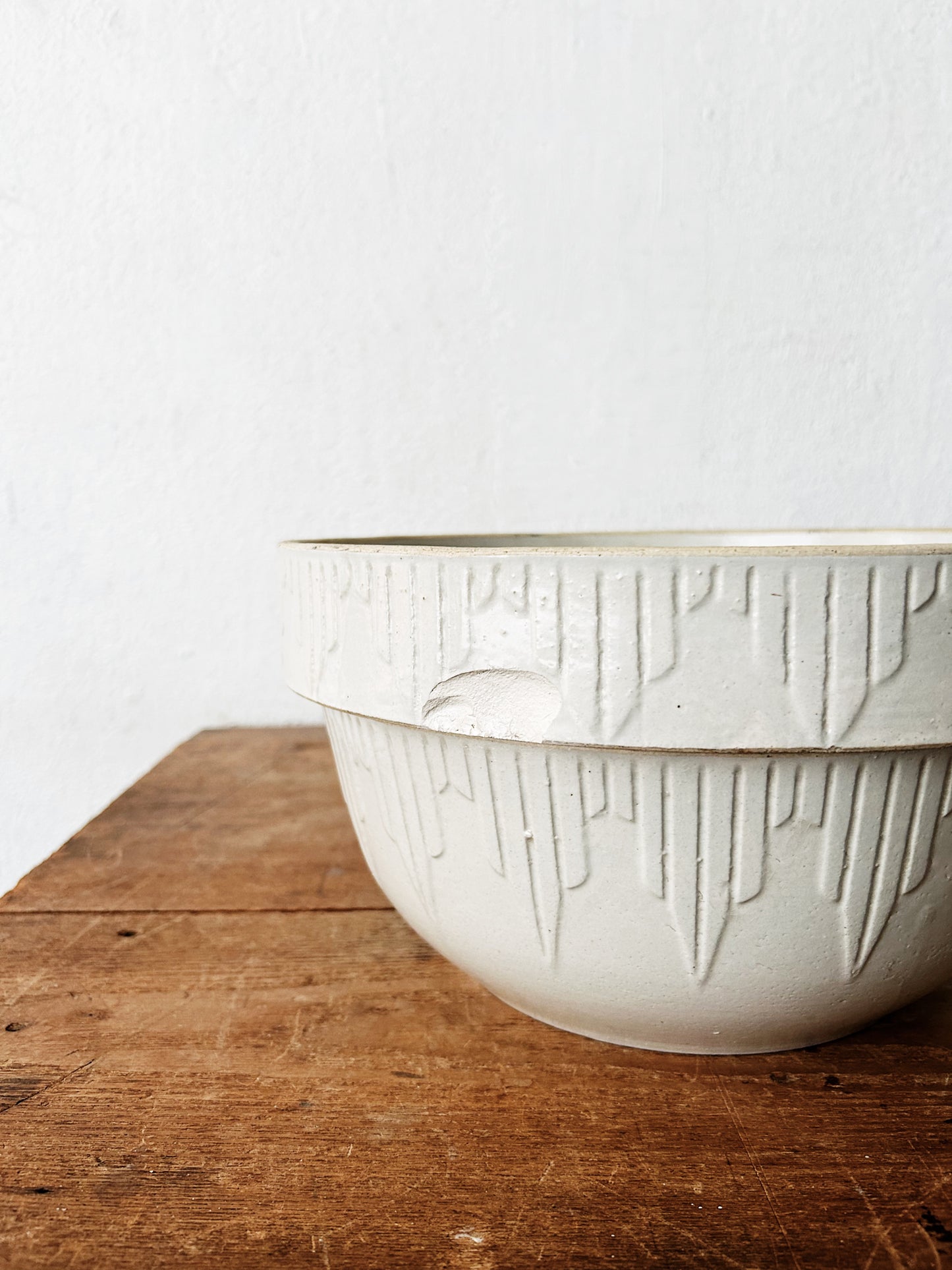 Antique XL Salt Glazed Bowl