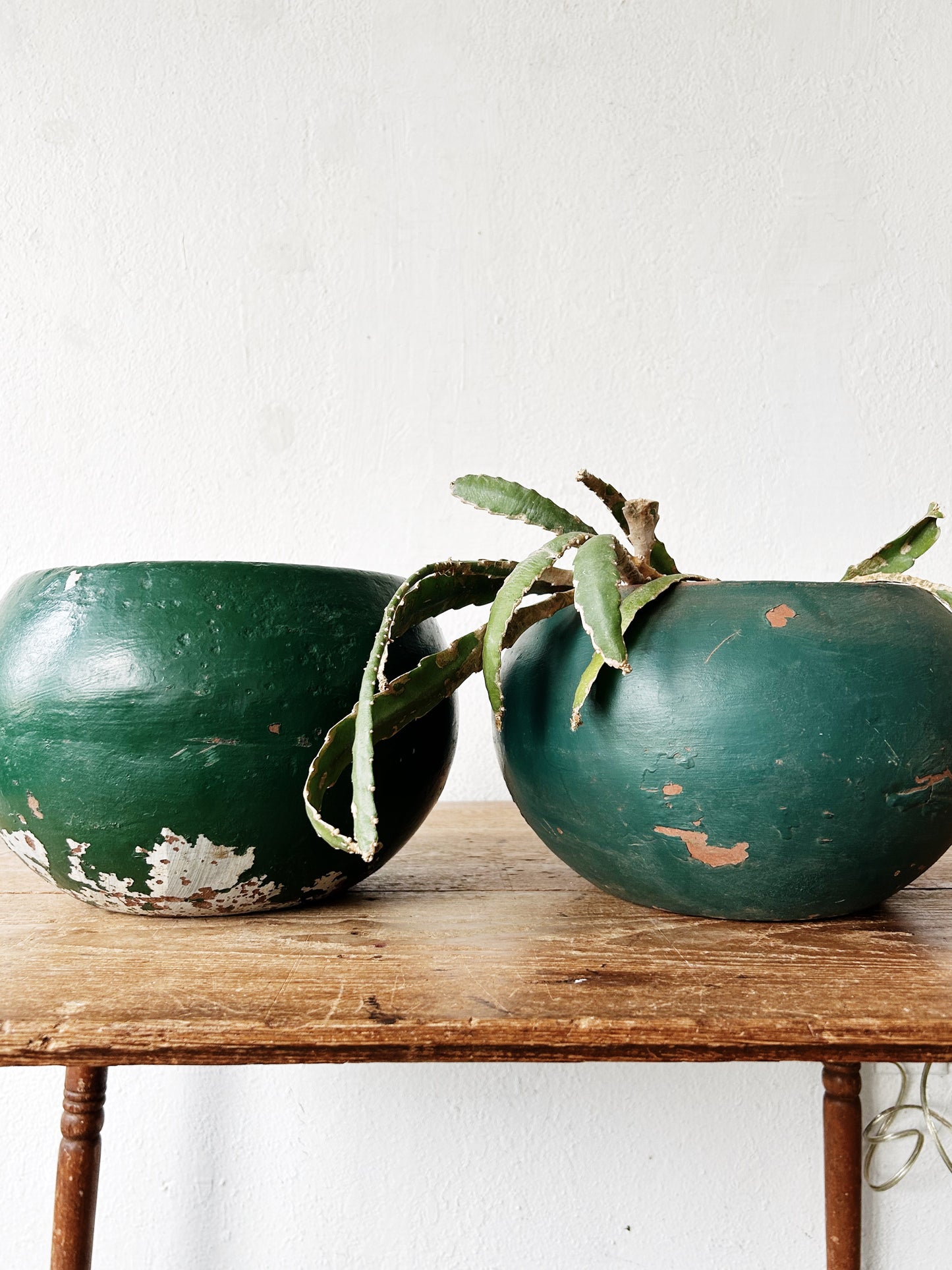 Vintage Painted Terra Cotta Pot