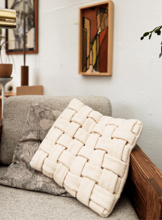 Handmade Woven Wool Cushion