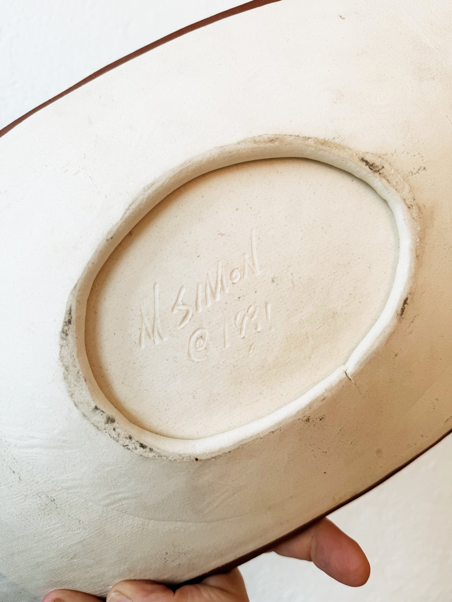 Vintage Michael Simon Wax Resist Dish