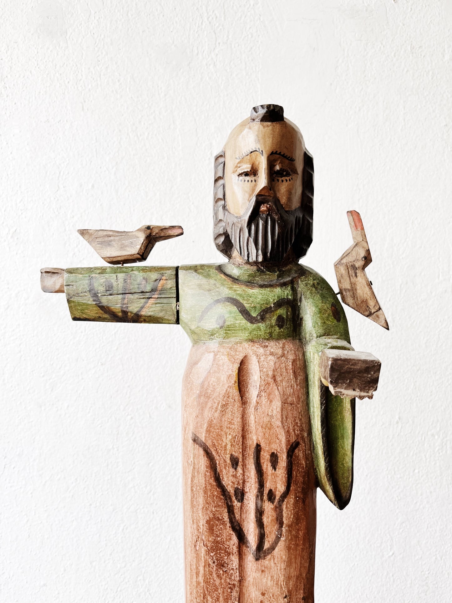Carved Saint Francis Statue