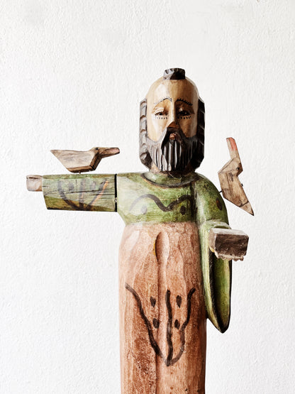 Carved Saint Francis Statue