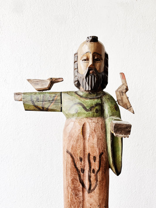 Carved Saint Francis Statue