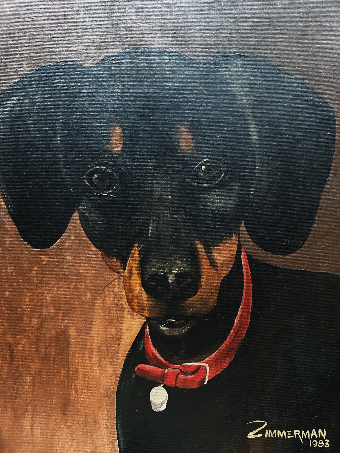 Vintage Doxie Portrait