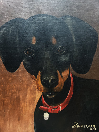 Vintage Doxie Portrait