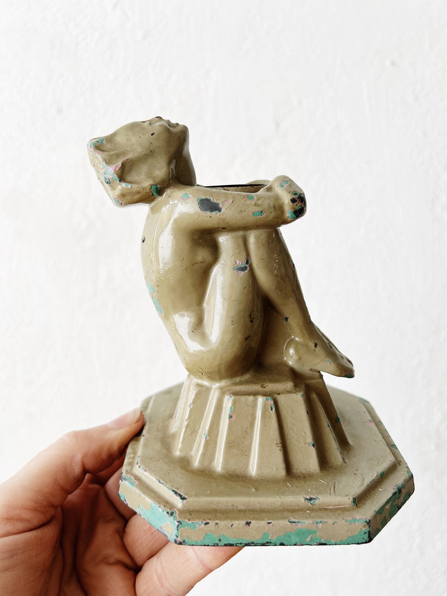 RESERVED Art Deco Era Frankart Cast Iron Lamp Base