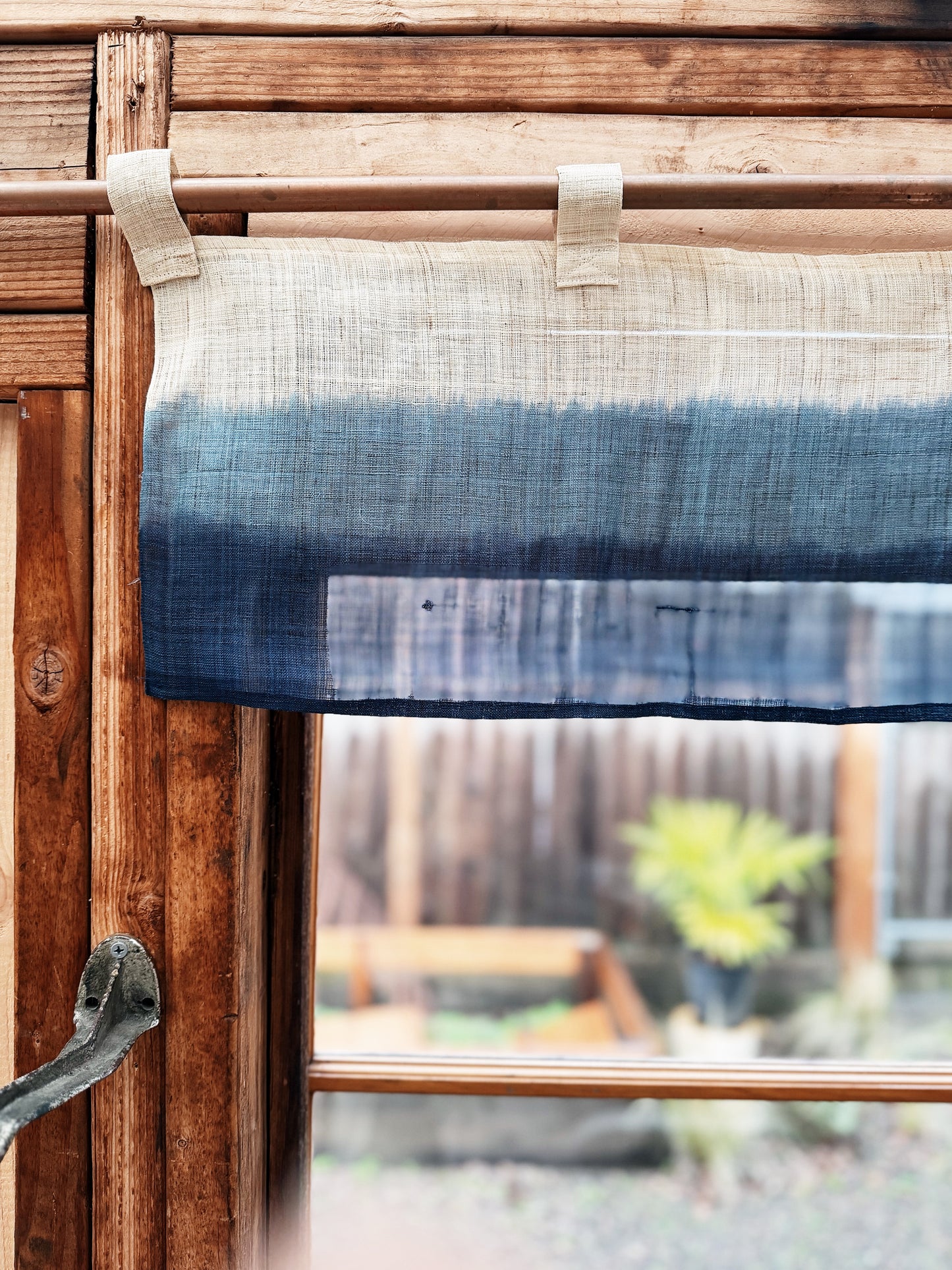 Hand Dyed Japanese Noren Valance