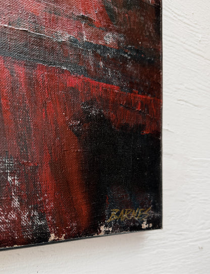 Original Abstract Painting on Linen