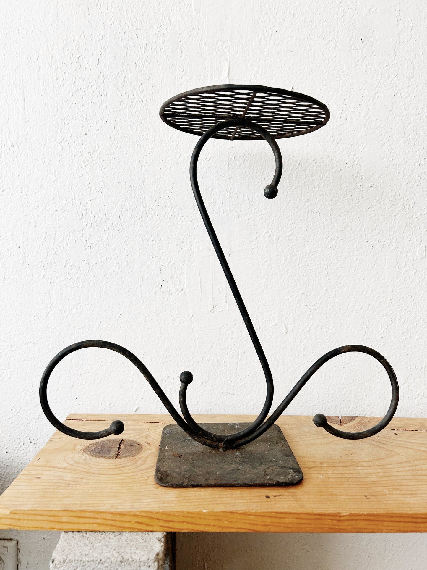 Mid Century Iron Plant Stand