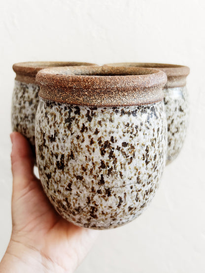 Vintage Speckled Planter