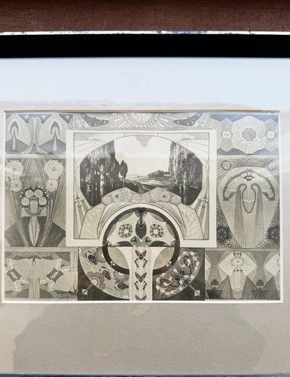 Antique Art Nouveau Print