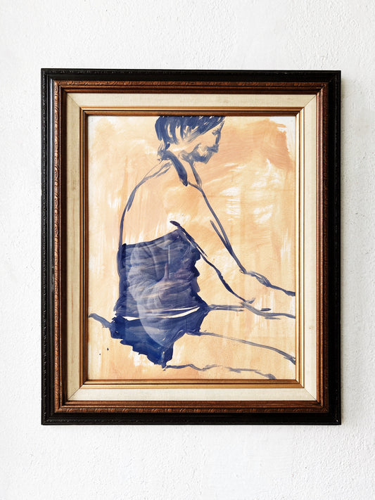 Original Vintage Watercolor Painting