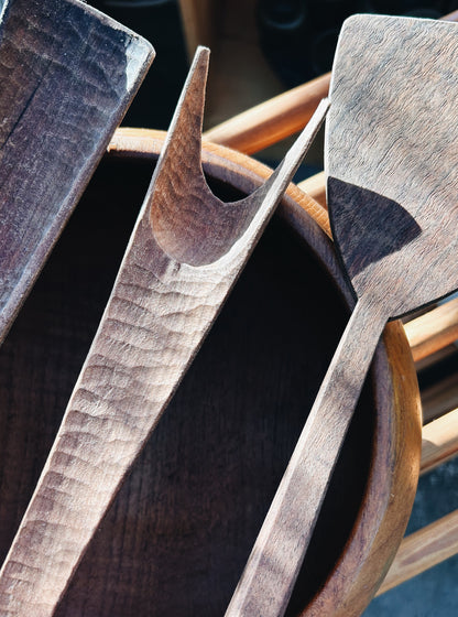 Hand Carved Modernist Utensils