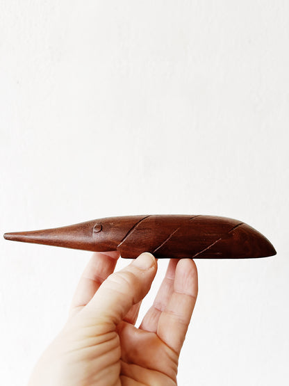 Handmade Teak Aardvark