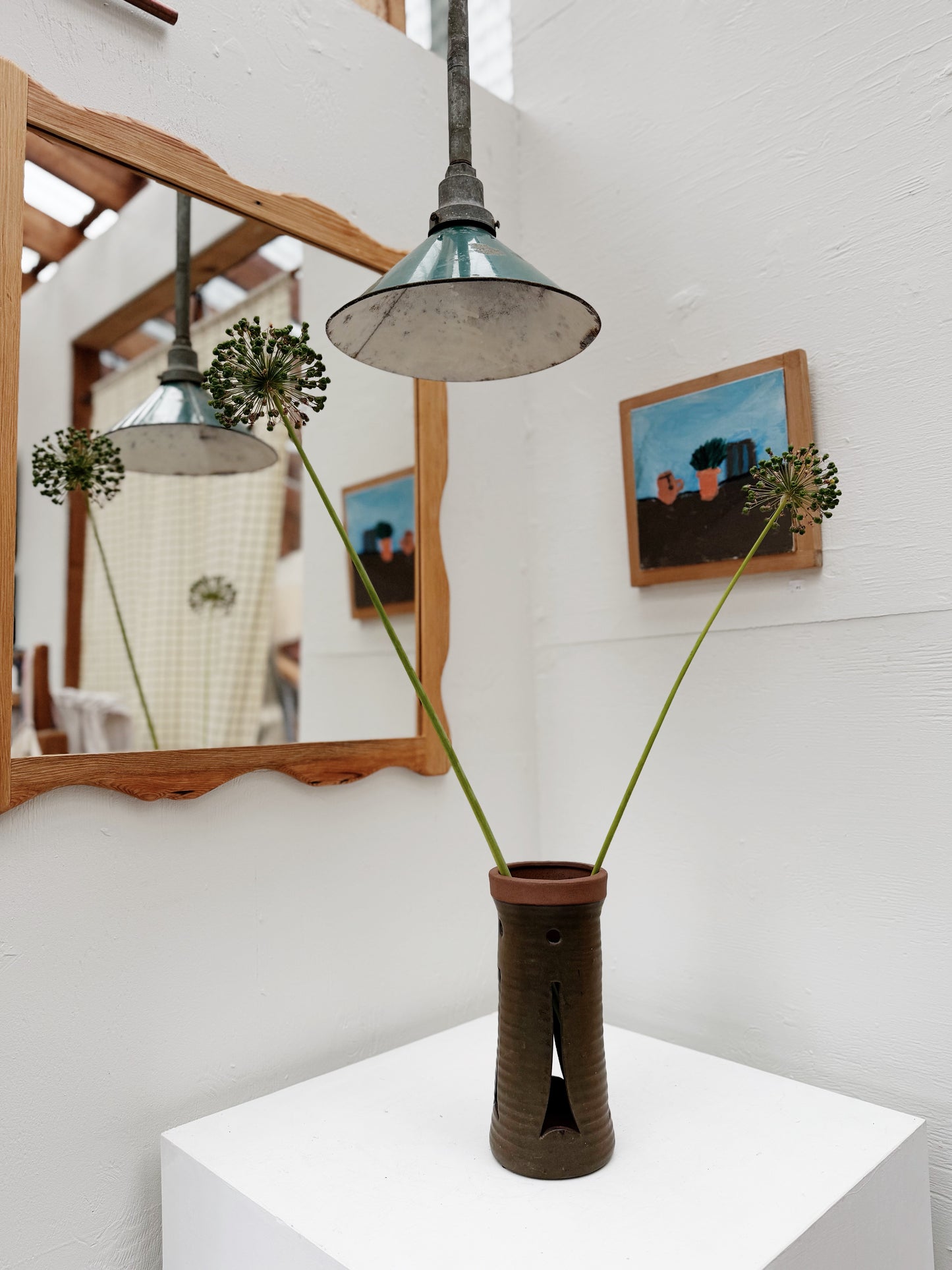 Vintage Ceramic Luminary Vase