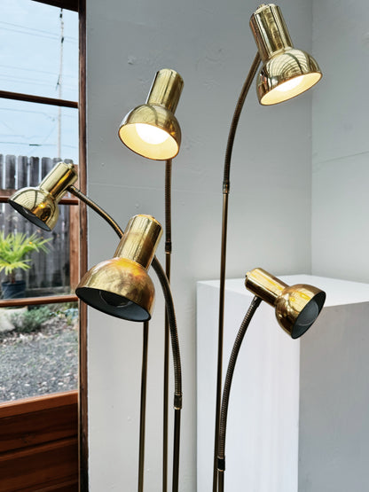 Mid Century Goose Neck Cluster Lamp