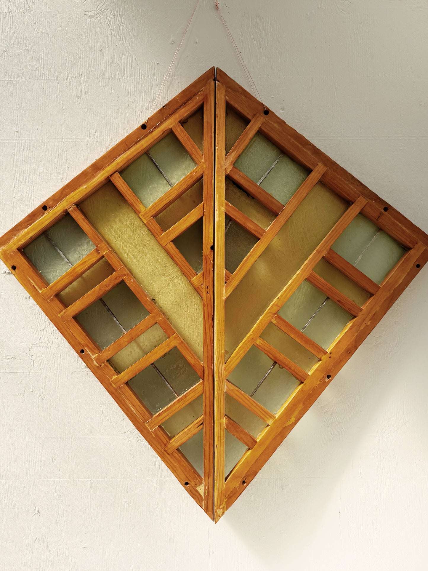 Handmade Vintage Stained Glass Panel