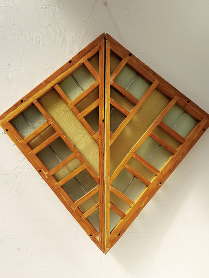 Handmade Vintage Stained Glass Panel