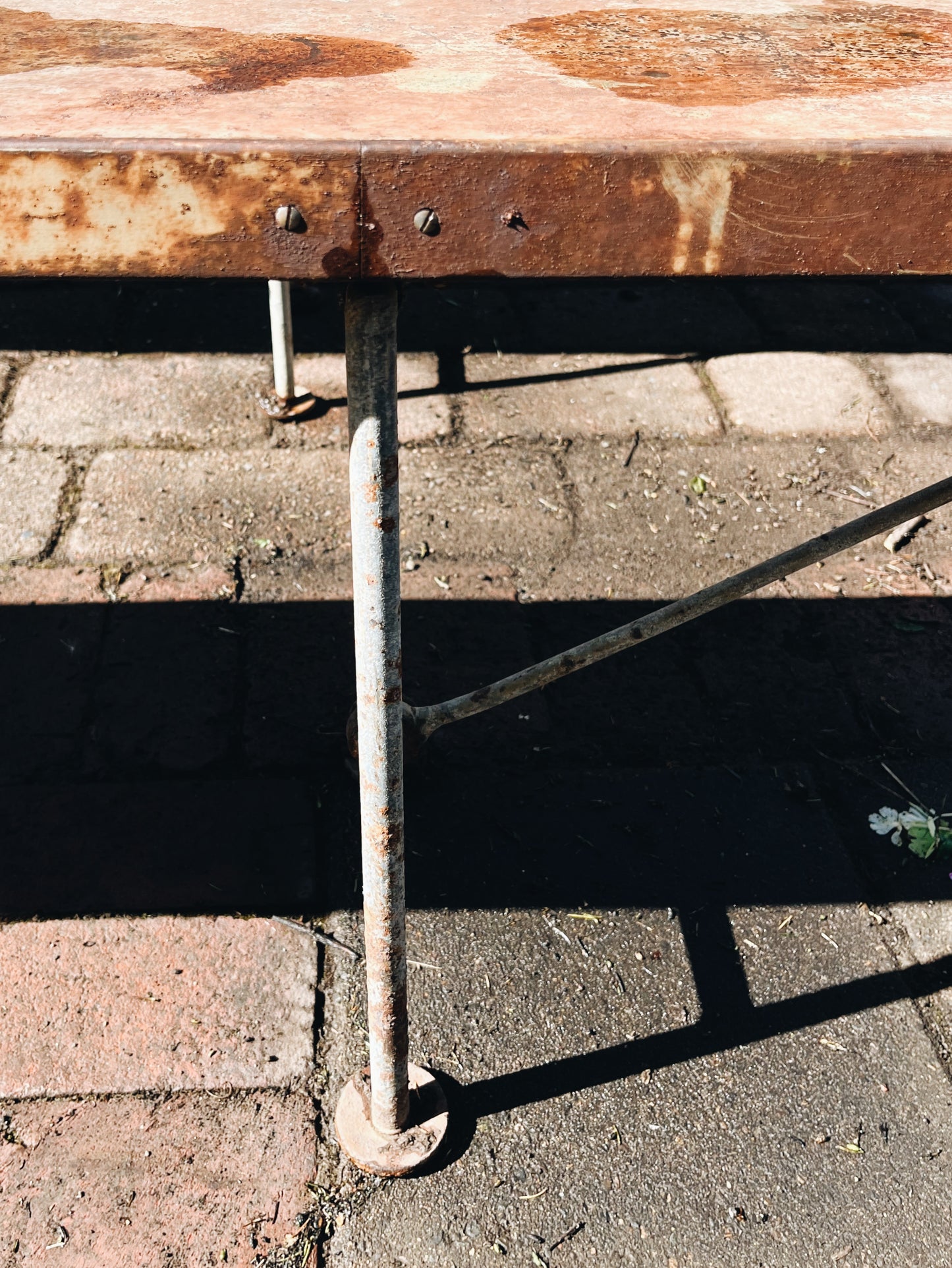 Vintage Folding Steel Benches