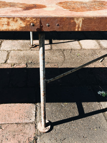 Vintage Folding Steel Benches