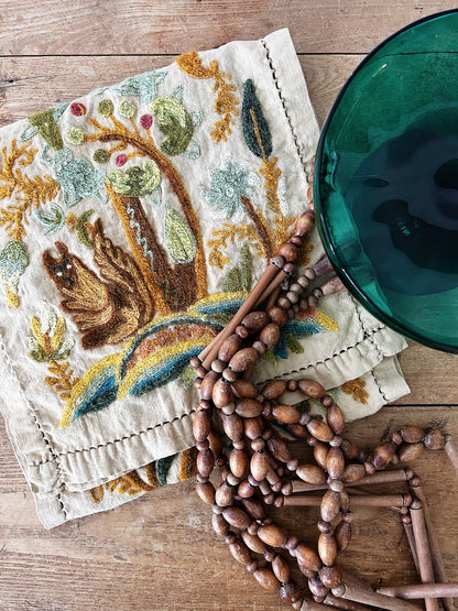 Vintage Blown Glass Pedestal Dish