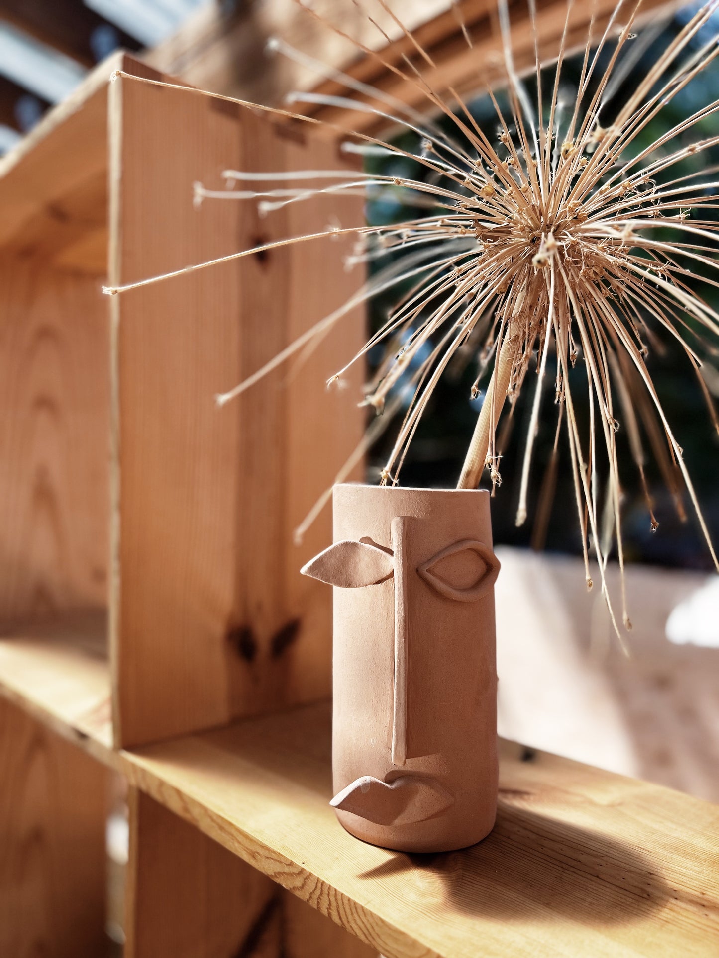 Handmade Picasso Inspired Terra Vase